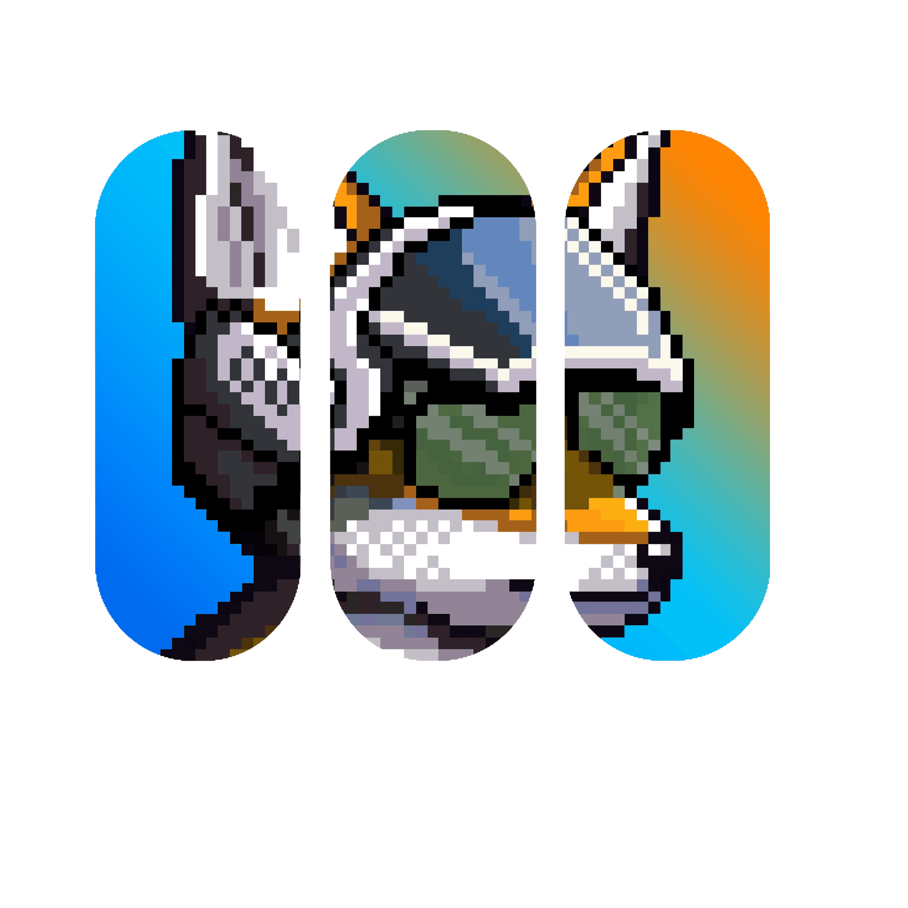 Aviator Logo Stacked with Windows Symbol and Wordmark
